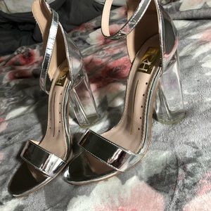 Silver heels